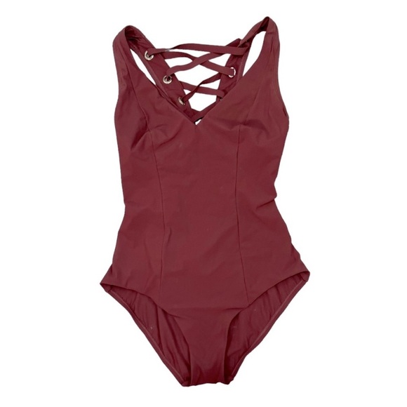 Miraclesuit by Amoressa Lace Up Underwire One Piece Tummy Control‎ Swimsuit 14 - Picture 4 of 16